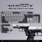 Logitech OEM 104+18 Clear PC+PBT Dye-subbed Pudding Jelly Keycaps Set Mechanical Gaming Keyboard CSGO